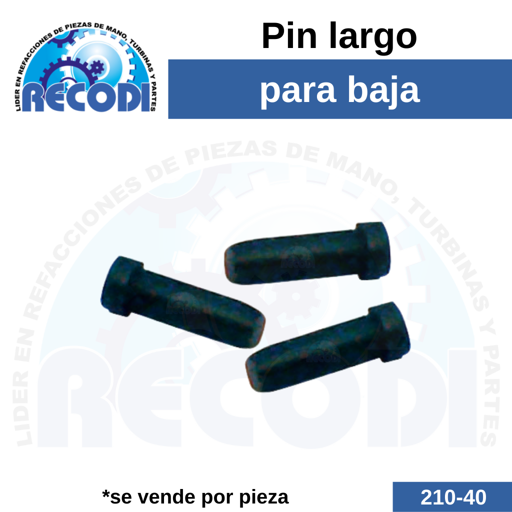 Pin largo p/ baja